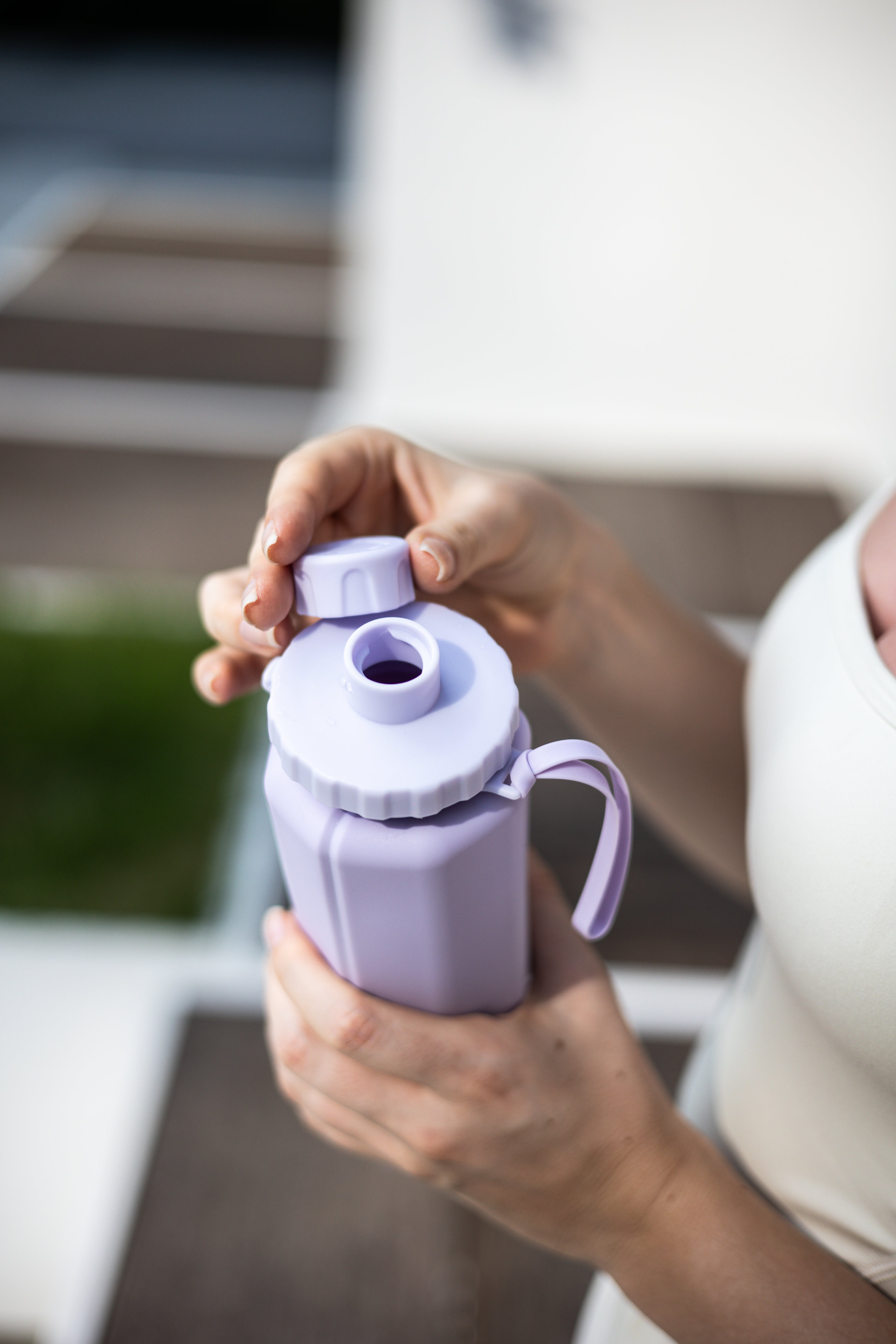 Silicone folding bottle